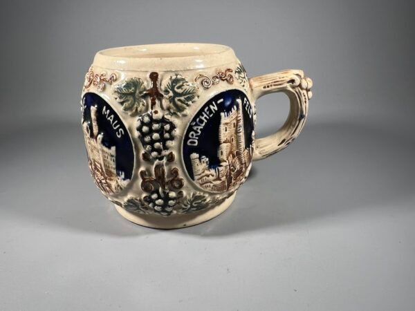 Indas, puodelis, bokalas kolekcinis vokiškas keraminis. Gerz, Germany. Kaina 18