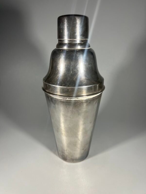 Kokteilių plaktuvas, šeikeris sidabruotas, Art Deco stiliaus, antikvarinis. Kaina 68