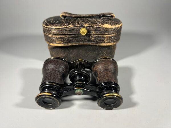 Žiūronai Lemaire Fabt Paris, antikvariniai, prancūziški, teatriniai, originaliame dėkle. 1880–1890 m. Kaina 52