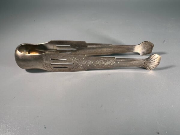 Žnyplės cukrui antikvarinės, Art Deco stiliaus, prancūziškos. Kaina 18