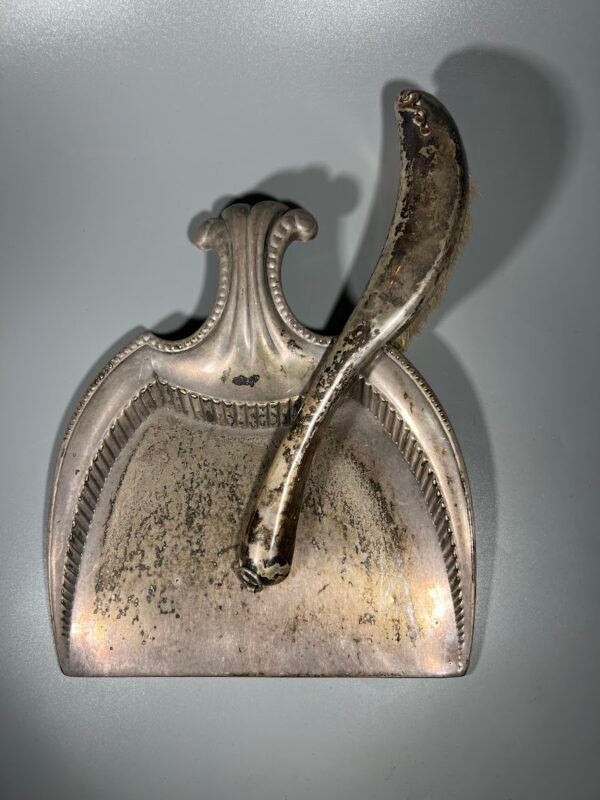 Trupinių šluotelė ir samtelis Art Nouveau, Jugendstil stiliaus, antikvariniai. Kaina 37