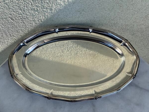 Padėklas antikvarinis, sidabruotas. GAB N.S. ALP. Dydis: 26 x 40 cm. Kaina 43