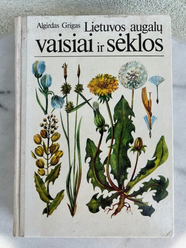 Knyga Lietuvos augalų vaisiai ir sėklos, A. Grigas, 1986 m. Kaina 23