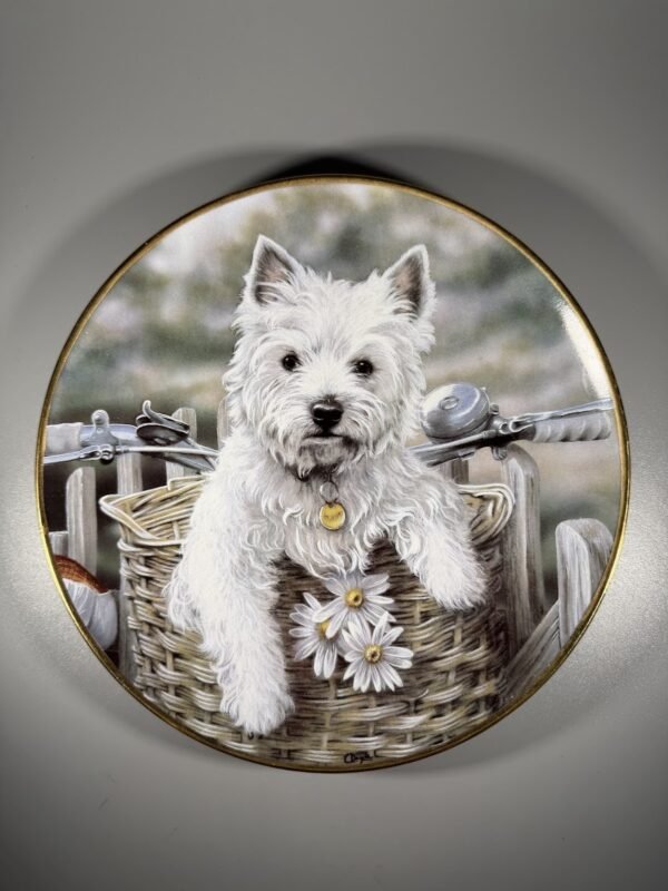 Kolekcinė porcelianinė lėkštė „Hitching a Ride“ (Dail. Paul Doyle, Danbury Mint, 21 cm)