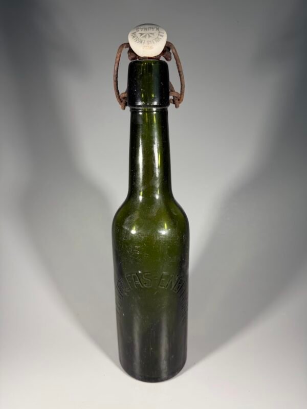 Antikvarinis alaus butelis „J. B. Volfas-Engelman“, 3/8 l (Kaunas, tarpukaris)