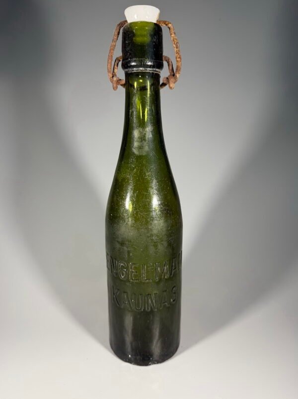 Antikvarinis alaus butelis „Engelman Kaunas“, 3/8 l (iki 1927 m.)