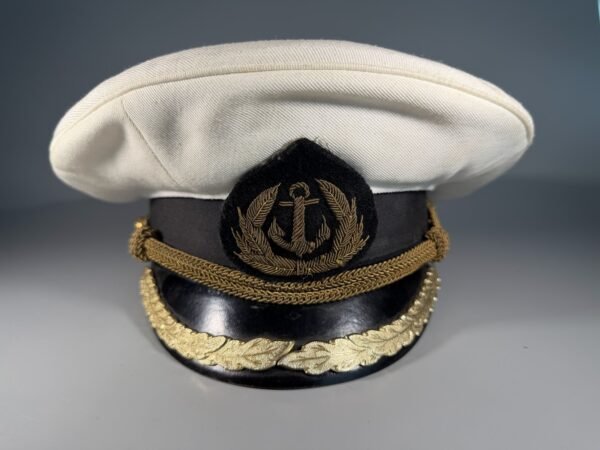 Tarybinių laikų (SSRS) laivyno kapitono paradinė kepurė (Furažka), Maskvos gamyba (Dydis 58, sovietinė)