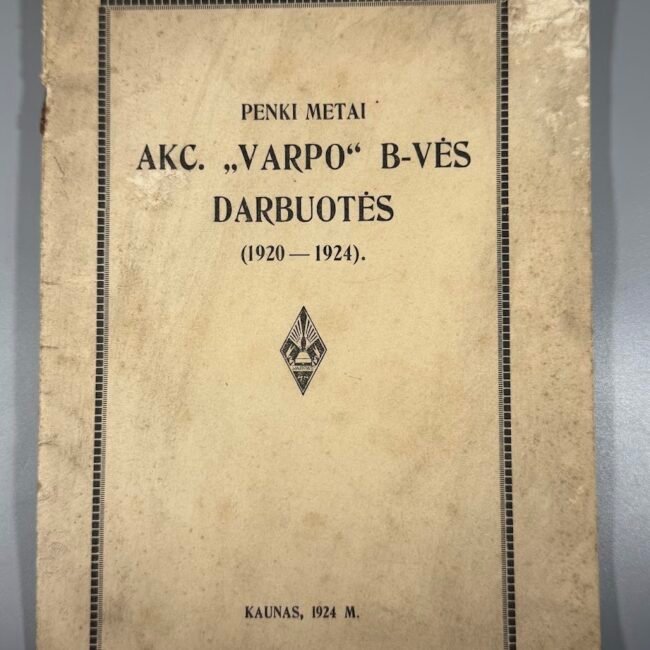 1924-knyga-penki-metai-akc-varpo-b-ves-darbuotes-virselis-kaunas