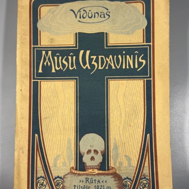 ydunas-musu-uzdavinys-1921-tilze-ruta-secesijos-stiliaus-virselis ydunas-musu-uzdavinys-1921-tilze-ruta-secesijos-stiliaus-virselis
